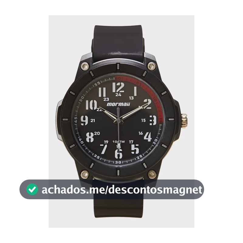 Relógio Masculino Casual Mo2035LG/8r cor Preto Mormaii