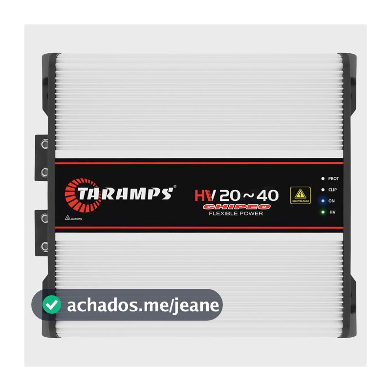 Modulo Taramps Hv 2040 Chipeo High Voltage Amplificador Par Branco