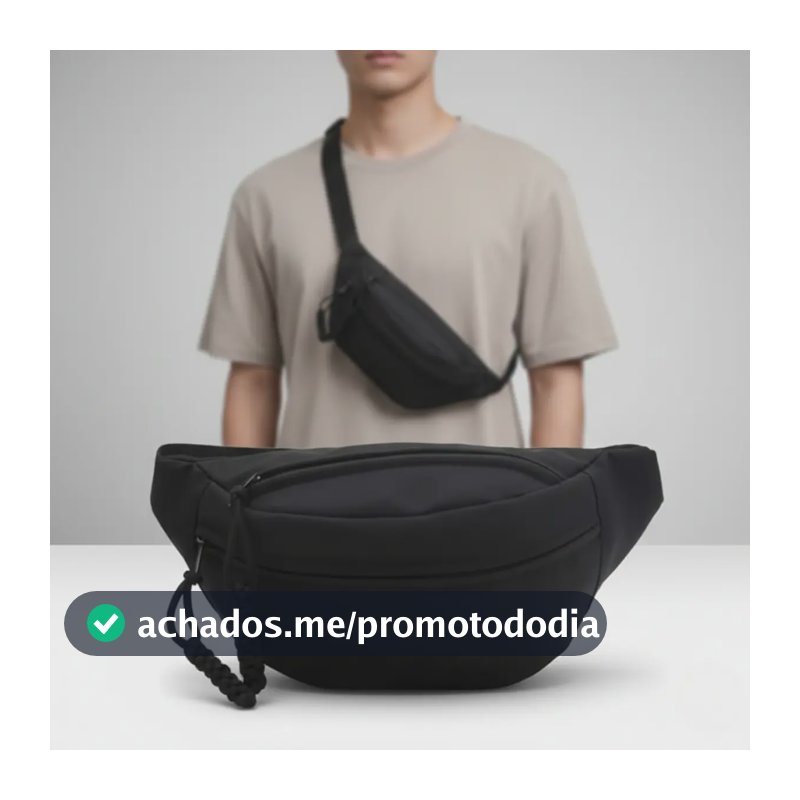 Bolsa Transversal Pochete Kingbr Impermeável Unissex Para Carnaval Shows Festivais E Viagens Shoulder Bag Tiracolo Reforçada Antifurto Bolsos Alça Ajustável Estilo Streetwear Moda Premium Preto