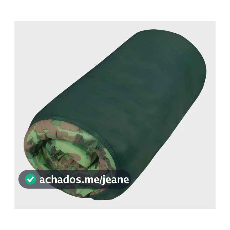 Colchonete Para Camping Solteiro Marca Mor Verde Camuflado Verde Direito