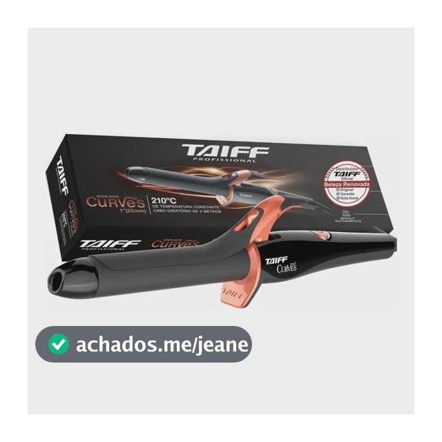 Modelador de cachos de barril Taiff Curves 2.5cm de diâmetro