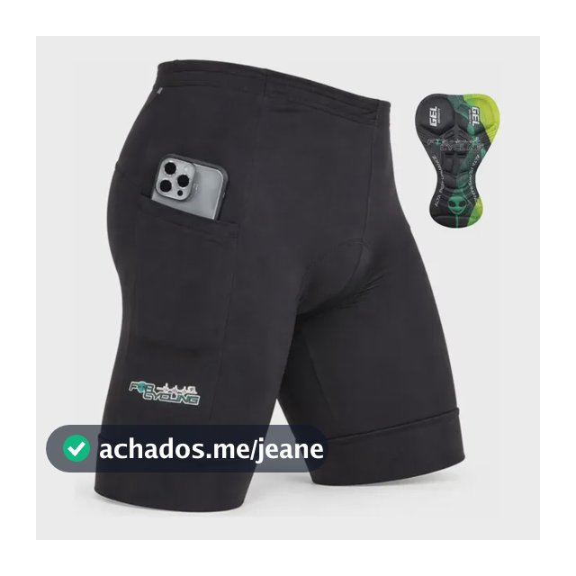 Bermuda Short Masculino Ciclismo Profissional Forro Gel D120