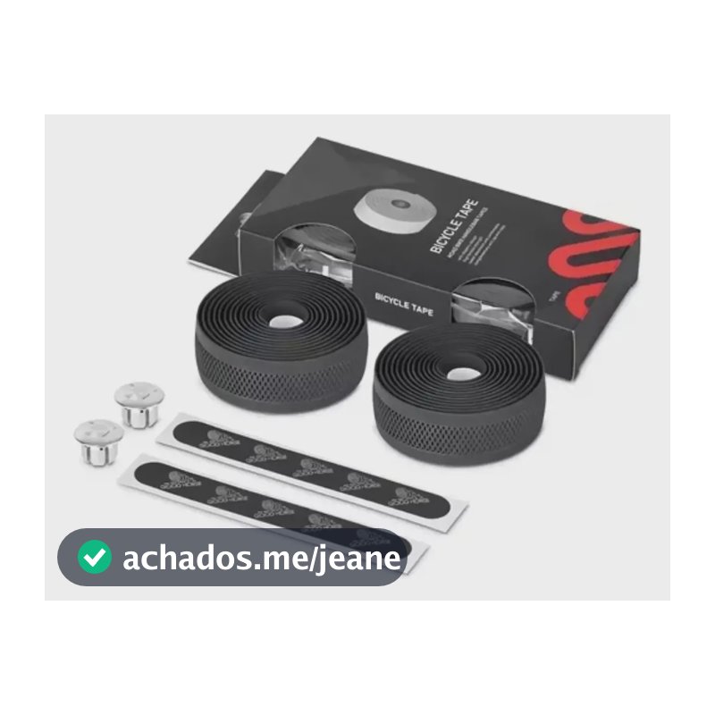 Par Fita De Guidão Classic Promend Macia Preta Speed Bike P Preto