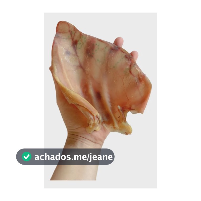 Petisco Natural Para Cães Mordedor Luv Orelha Suina 4un