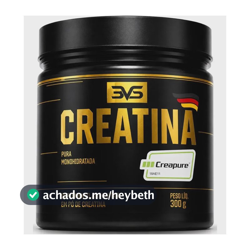Creatina Creapure 300g - 100% Pura com Matéria-prima Alemã - 3VS NUTRITION
