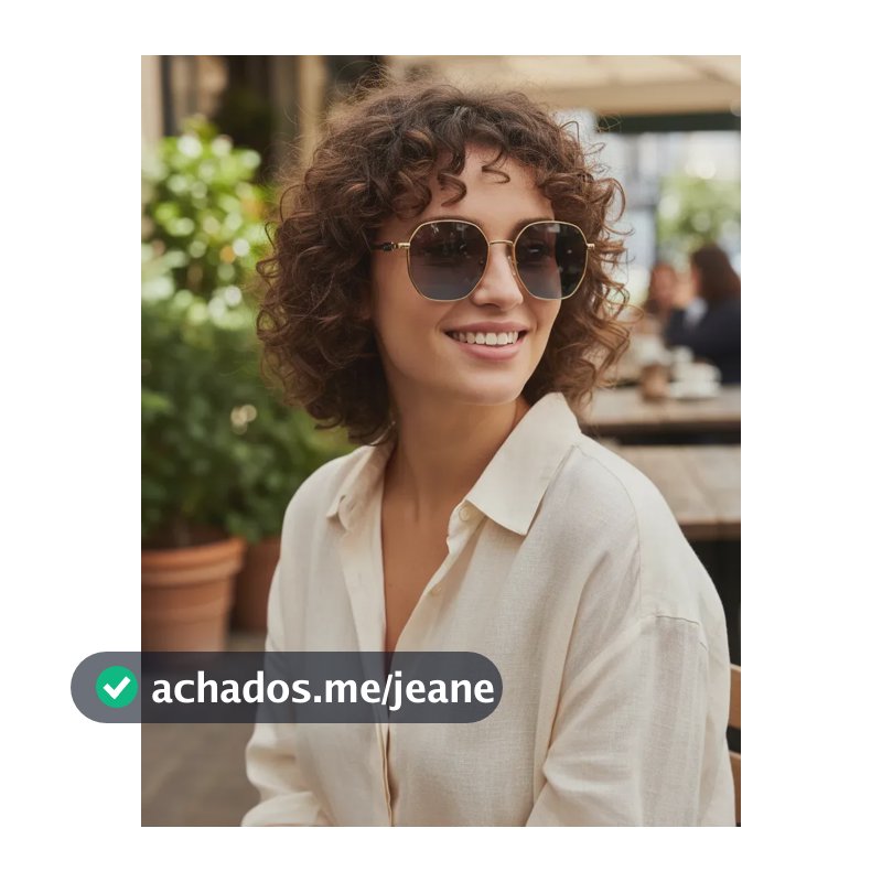 Óculos De Sol Heyoo Oval Blogueira Retro Vintage Y2k Moda Espelho Degrade Laranja
