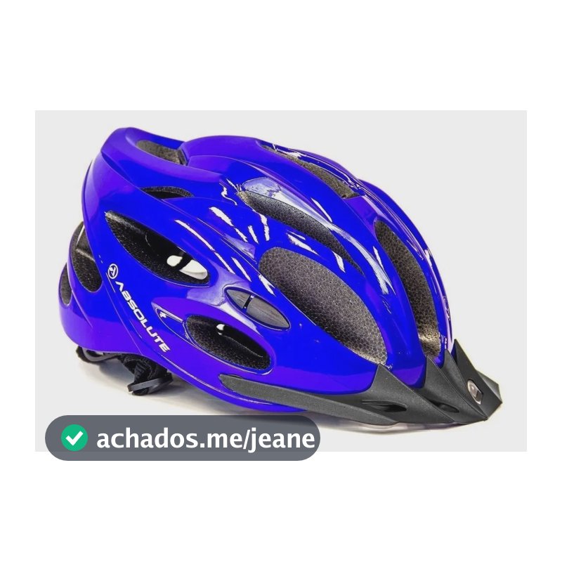 Capacete de Ciclismo Absolute Nero com Luz LED e Viseira Removível Azul G