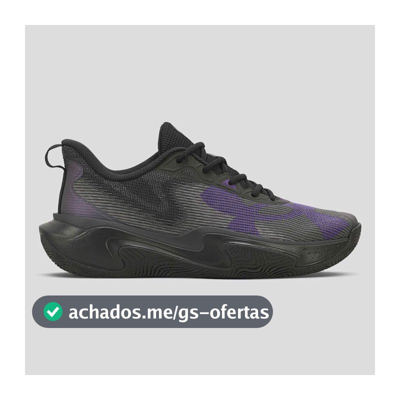 Tênis Masculino Layup Under Armour Preto Liso 41 Br