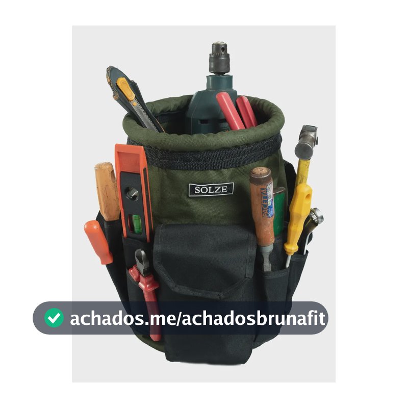 Bolsa Balde De Lona Solze Fundo Reforçado Para Uso Geral (m) Verde Militar