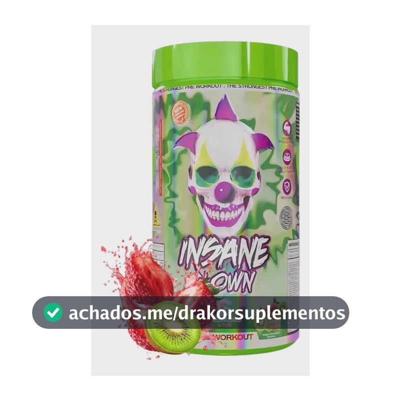 Suplemento em pó Demons Lab Beta alanina Pré Treino Insane Clown 350g Demons sabor Doces mastigáveis x 350g
