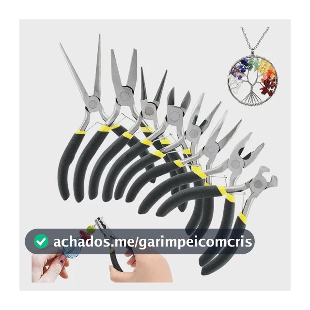 Kit 8 Alicates Anti Estática Eletrônica Bijuteria Diy Artes