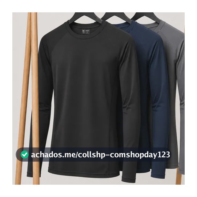 Kit 3 Blusa Masculina Térmica Uv Segunda Pele Compressão