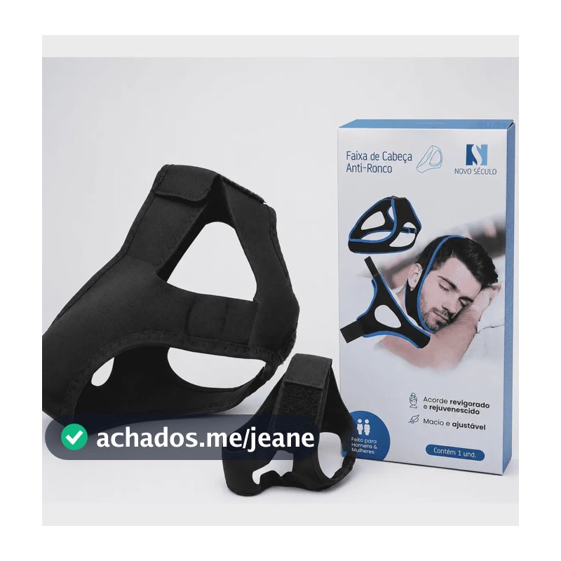 Máscara Anti Ronco Faixa de Queixo Ajustável para Dormir Confortável