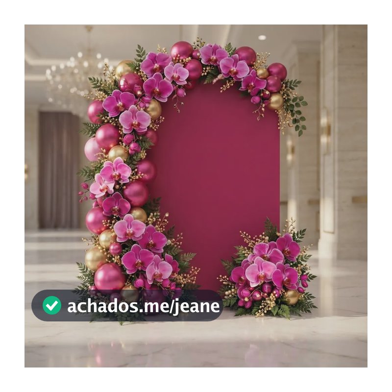 Capa Painel  Arco Romano Liso 2x1m Várias Cores Vest-fácil Rosa Pink
