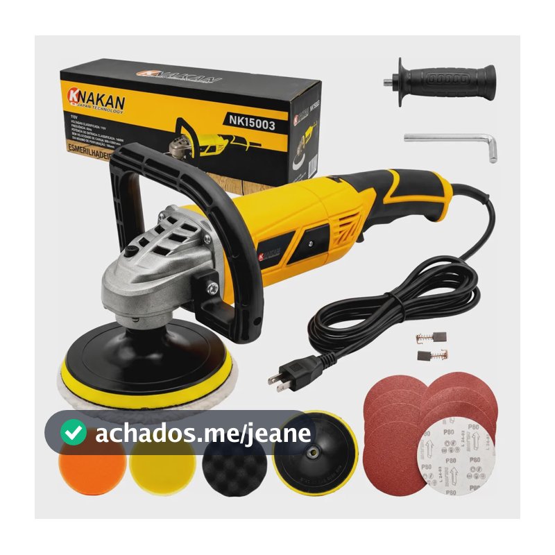 Politriz Automotiva Nakan 7pol 1480w 6 Velocidades Variável 220v