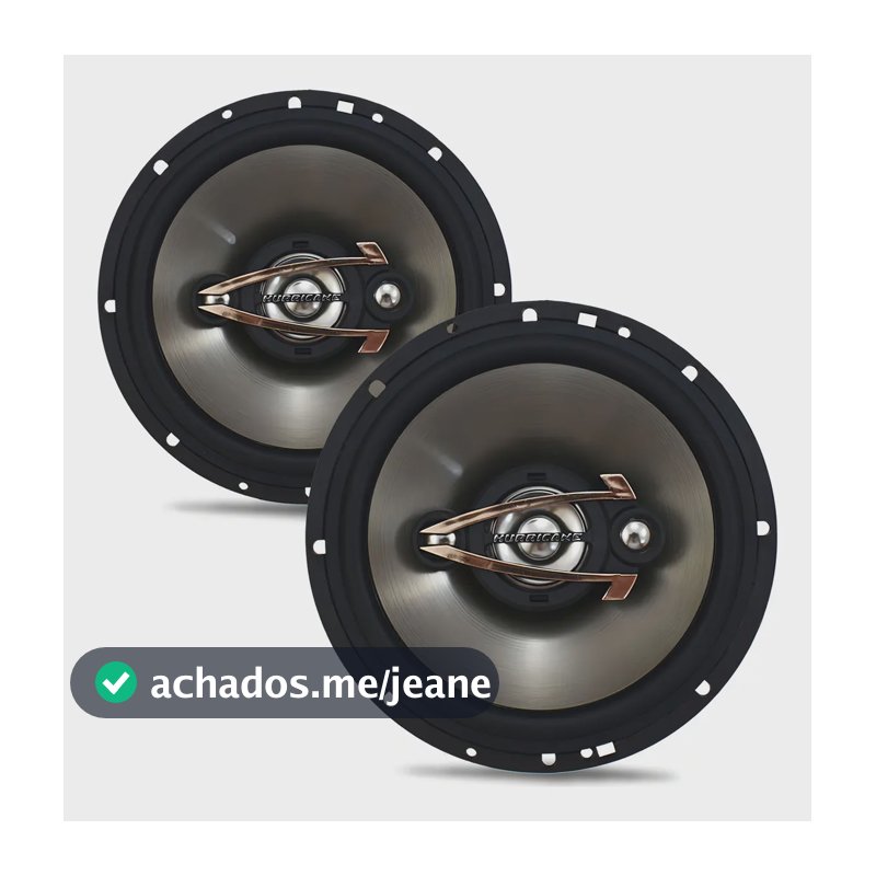 Par Alto Falante 6 Pol Hurricane 160w Rms Qr6 320w AutoPreto