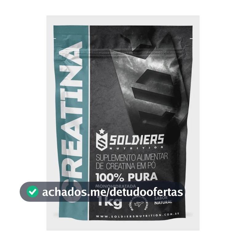 Creatina Soldiers Nutrition em pó Sem sabor x 1kg