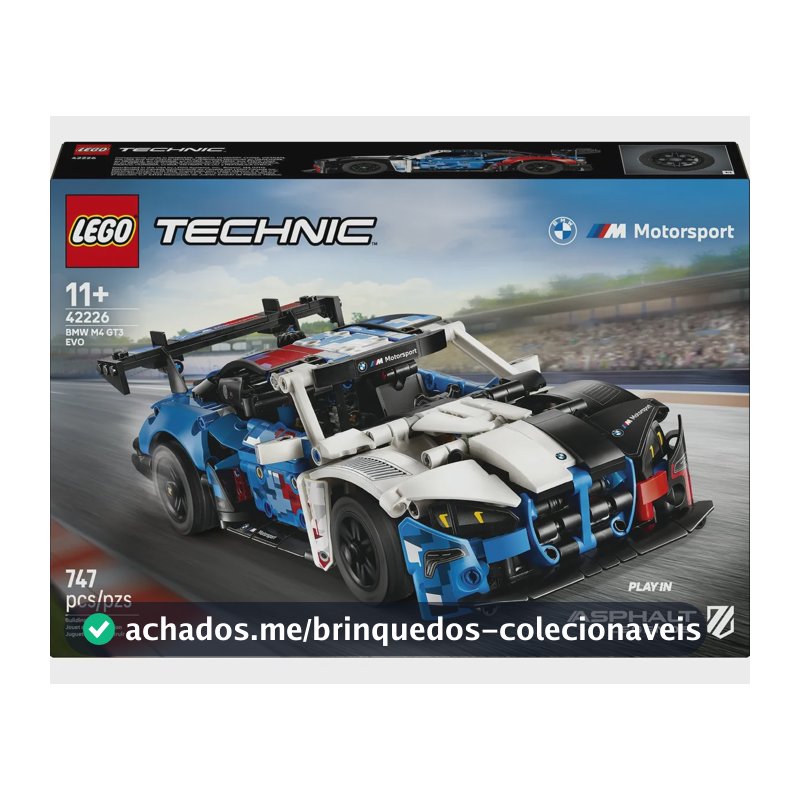 Lego Technic Bmw M4 Gt3 Evo 42226 de 747 peças