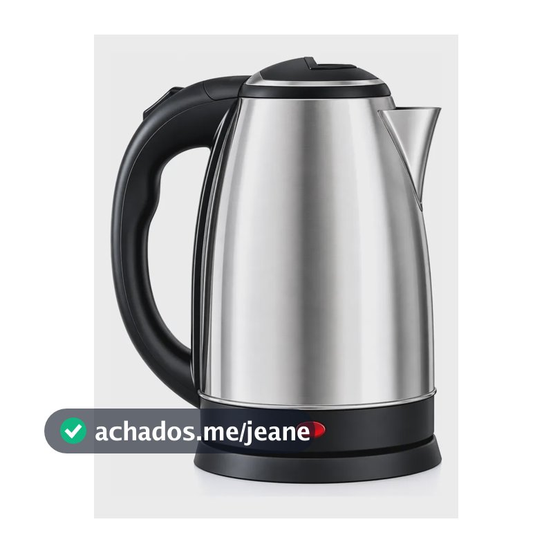 Chaleira Elétrica Inox 1,8l 1000w Aquecimento Super Rápido Prateado 1.2v