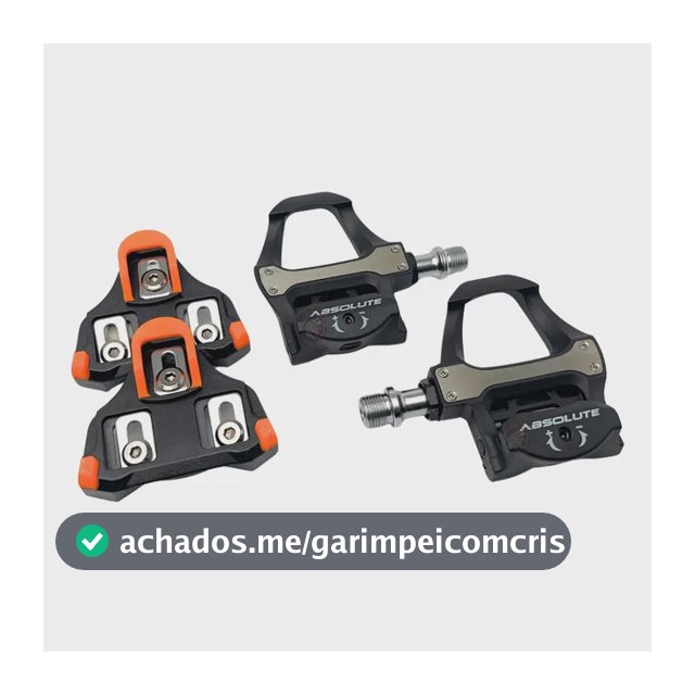 Pedal Clip Absolute Wild R Bike Speed Road Estrada Com Tacos Preto