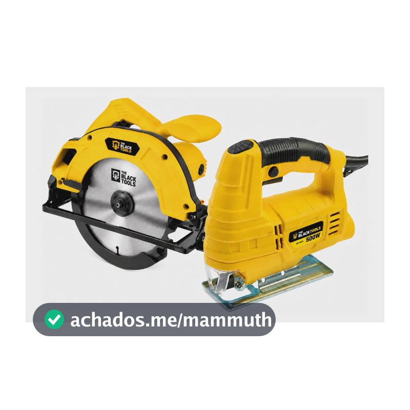 Kit Marcenaria Serra Circular 7.1/4 + Serra Tico-tico 110v Amarelo E Cinza 127v 60hz