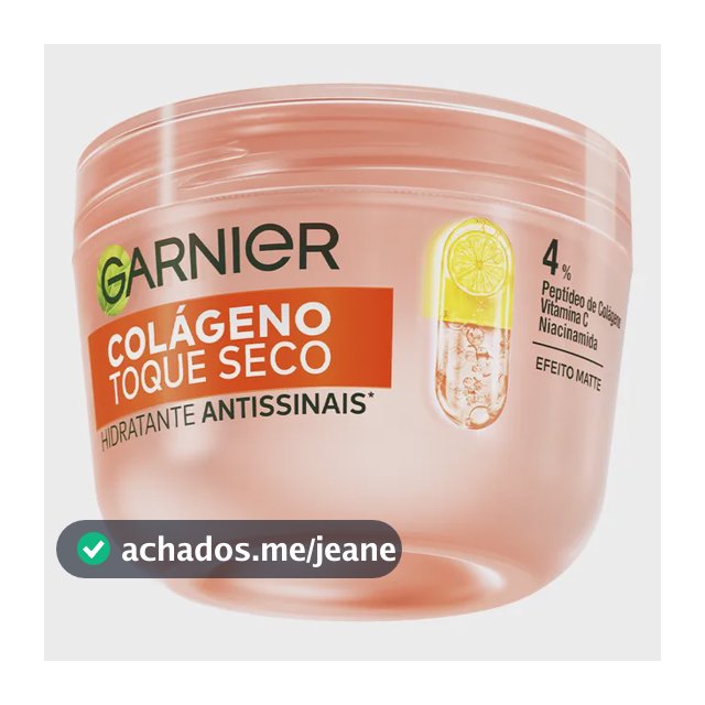 Hidratante Facial Antissinais com Colágeno, Niacinamida e Vitamina C, Aumenta a Firmeza e Elasticidade da Pele, 48h de Hidratação, Garnier, 85g