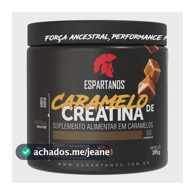 Caramelo De Creatina - Espartanos - 30 Unidades