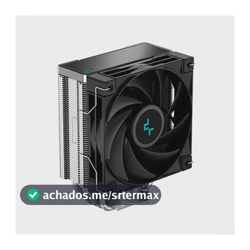 Air Cooler para Processador DeepCool AK400 Preto 120mm 220W TDP AM5 AM4 LGA 1700 1200 Silencioso PC Gamer