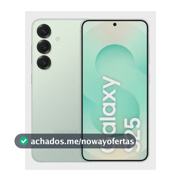 Samsung Galaxy S25 5G, 256GB, 12GB, Câmera Tripla - Verde claro