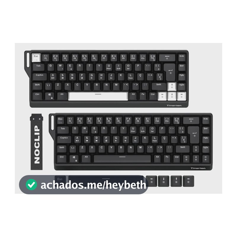 Teclado Magnético Gamer 60% 8000hz Rt0,01 | Switch Huano Preto Português Brasil