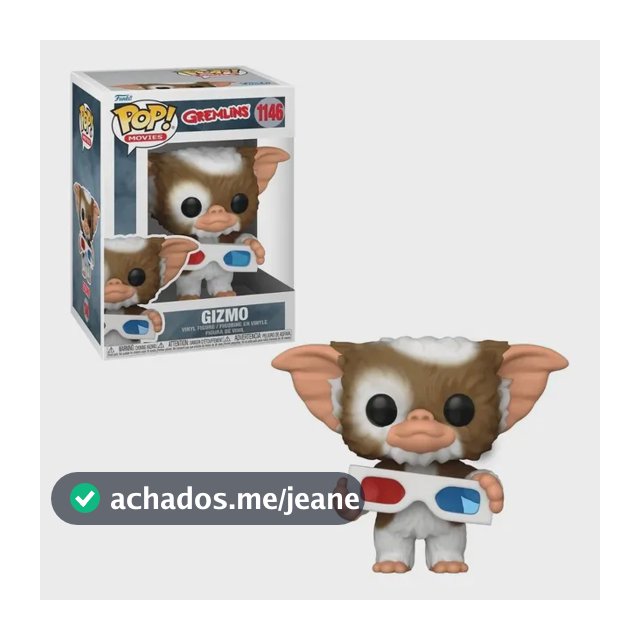 Boneco Funko Pop! Gremlins - Gizmo Com Óculos 3d