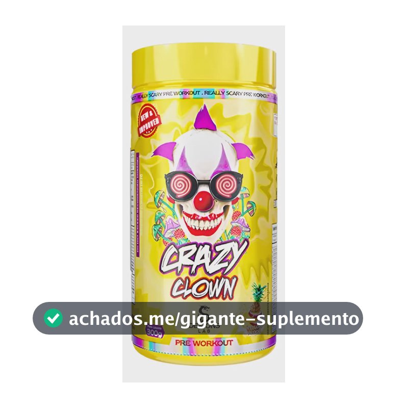 Clown Crazy 300g Freee Workout Yellow Blood - Demons Lab Abacaxi