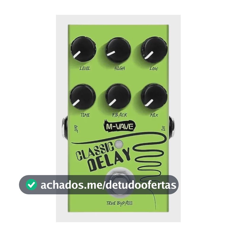 M-vave Vave785 Universe Pedal De Atraso Reverb Digital Verde-limão