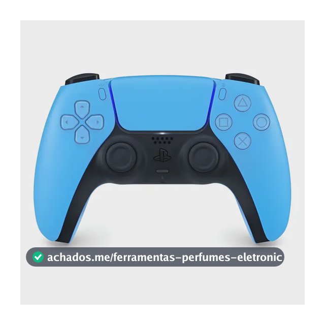Controle DualSense Sem Fio PlayStation 5 Joystick Starlight Blue Sony CFI-ZCT1W