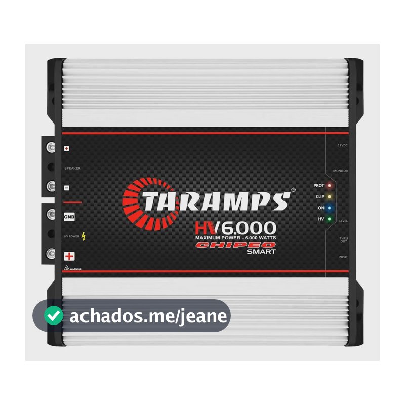 Modulo Amplificador Taramps HV 6000 Chipeo Smart 6000W RMS
