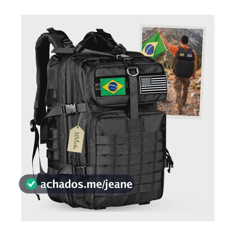 Mochila Tática Militar Impermeável Reforçada Bolsa Viagem Grande Assault Resistente Airsoft Escolar Exército Utilizzei