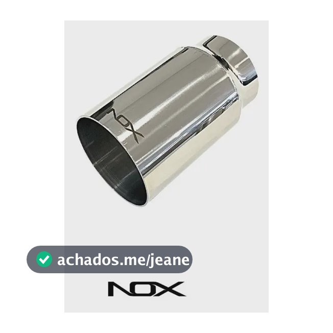 Ponteira Esportiva Reta Simples 3' Chapa Simples | Nox