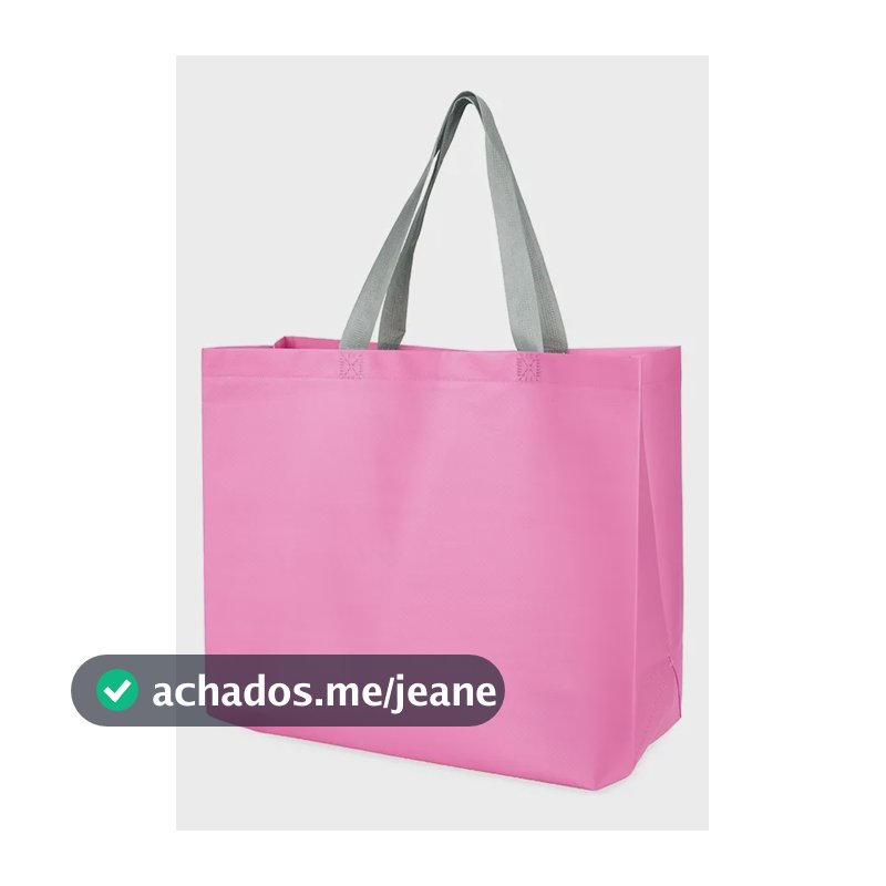 Kit 70 Und Sacola De Tnt Laminada Rosa Liso