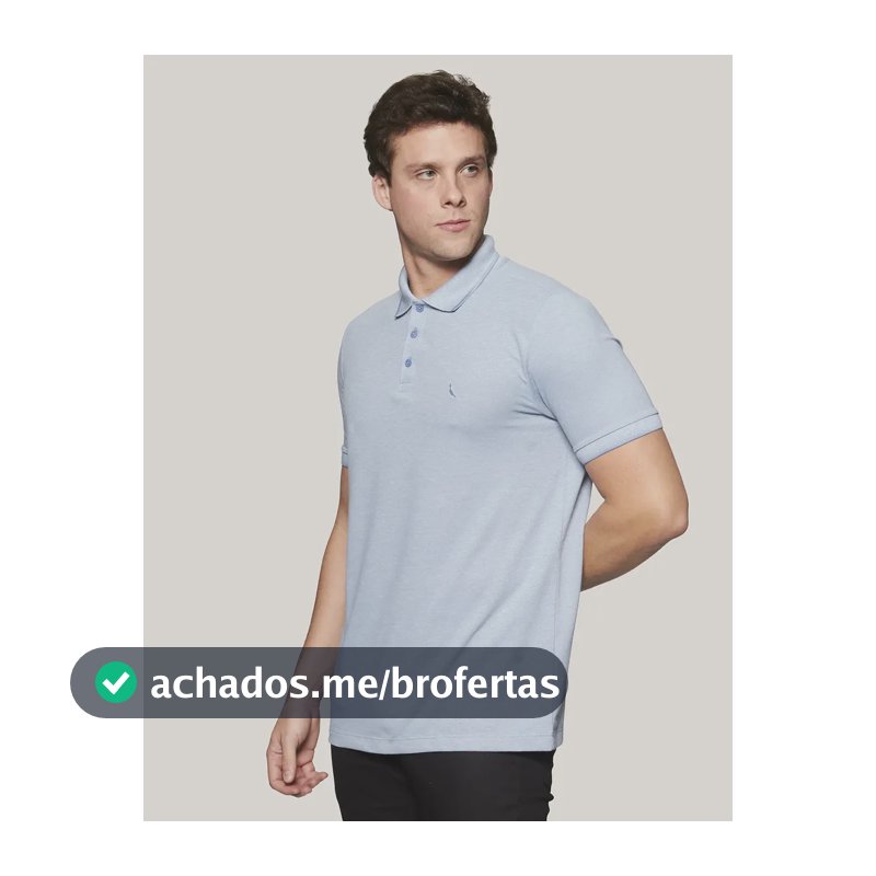 Camisa Polo Piquet Denali Friso Reserva Azul Dry Liso P