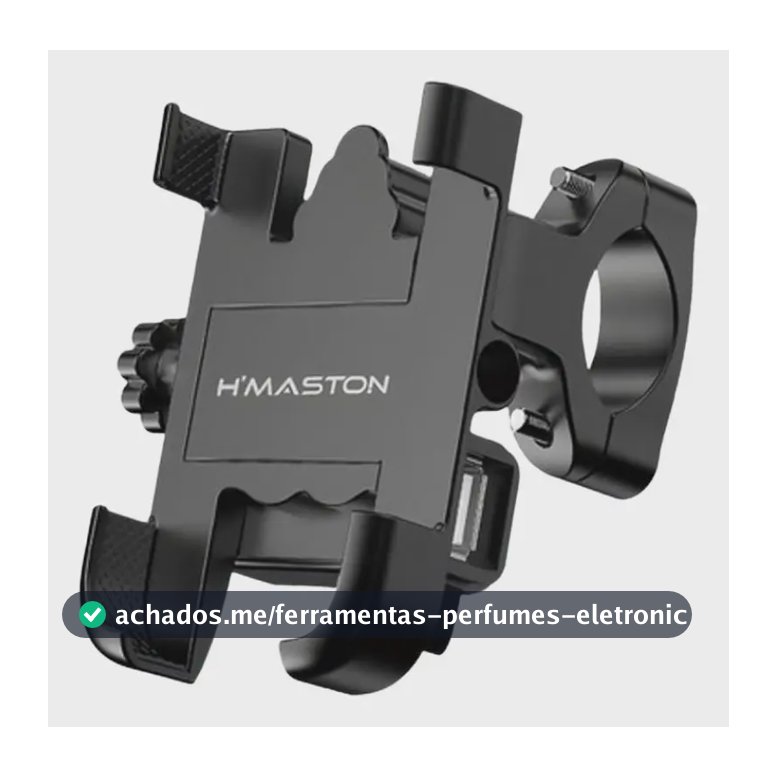 Suporte Celular Moto Garra Com Carregador Usb C/ TRAVA ANTI-FURTO