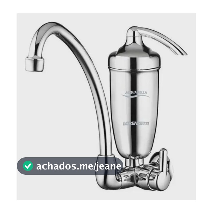 Purificador Sem Refrigeração Lorenzettiacqua Bella Cromado