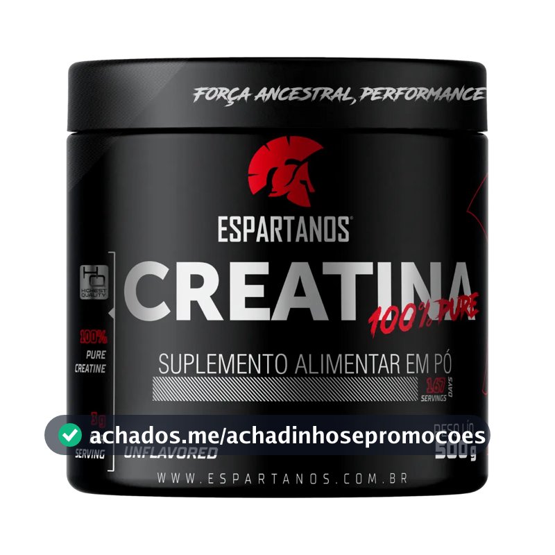 Creatina Espartanos em pó Sem sabor x 500g