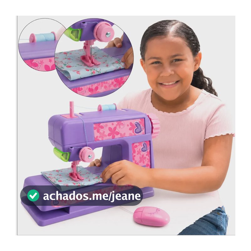 Máquina De Costura Infantil Com Linhas E Agulha Brinquedo Mini Maquina de Costura