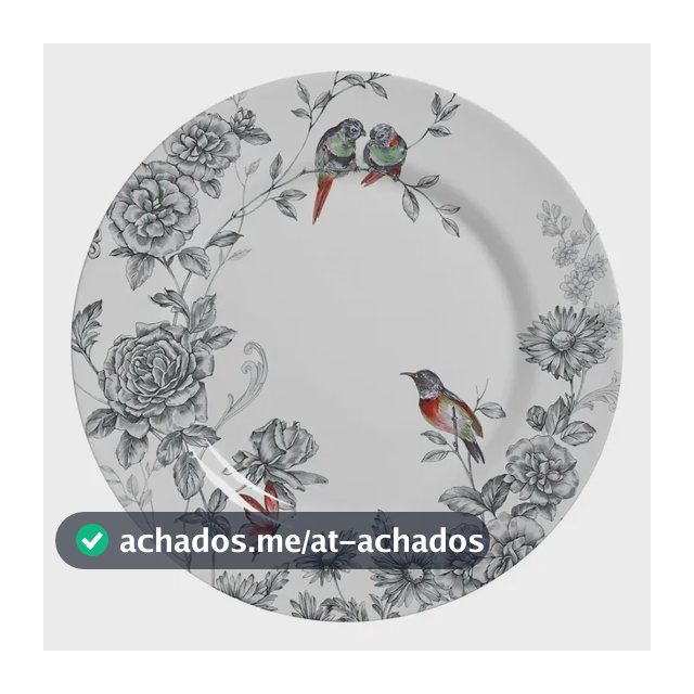 Conjunto Com 6 Pratos Volare Raso Estampado 29cm Alleanza Estampado
