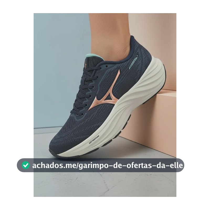 Tênis Feminino Mizuno Goya Corrida Esportivo Treino Leve Marinho/papaia 36