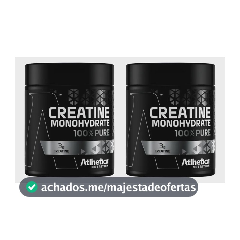 Kit 2 Creatine 100% Pure Natural 300g Atlhetica Nutrition Sem Sabor