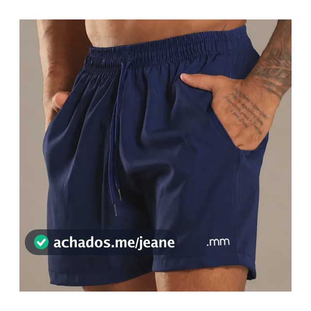 Bermuda Mauricinho Tactel Verão Short Praia Masculino