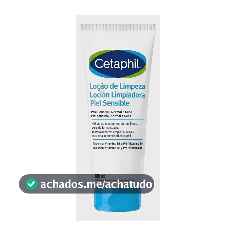 Cetaphil Loção De Limpeza 100ml Pele Seca E Sensível Normal A Sensível Dia
