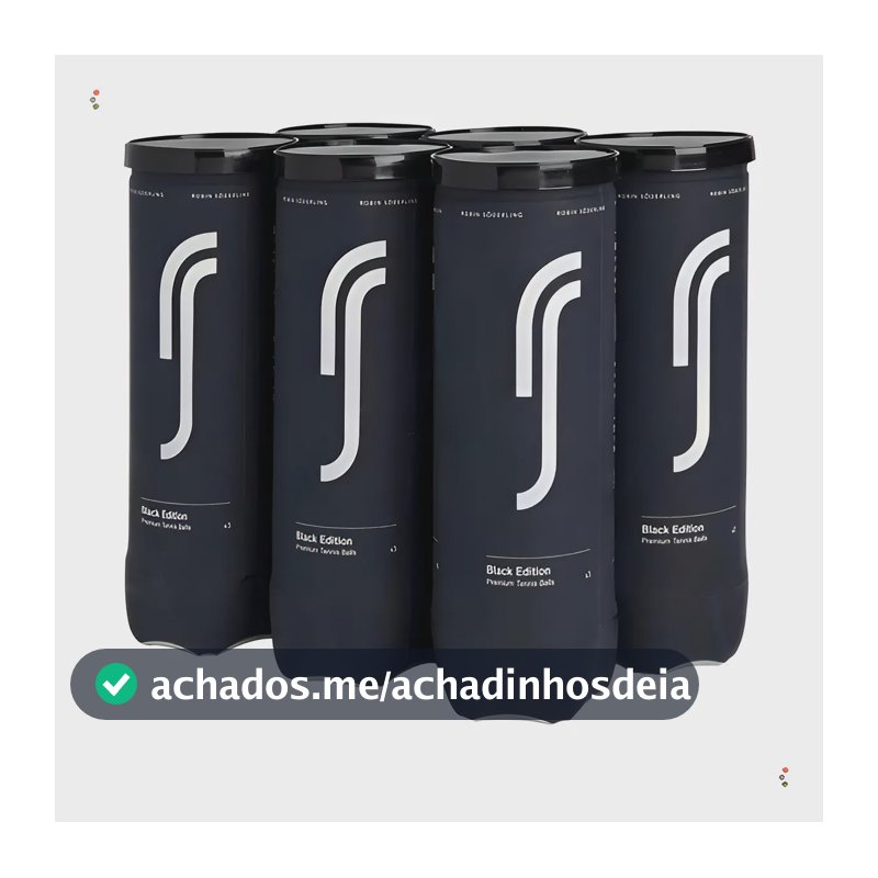 Bola De Tênis Robin Soderling -black Edition -pack C/6 Tubos
