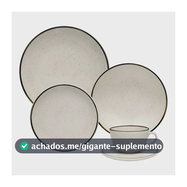Jogo De Jantar E Chá 20 Peças Unni Brisa Oxford Aw20-5903